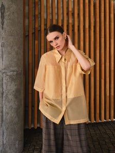 Organza Shirt in Gentle Gold