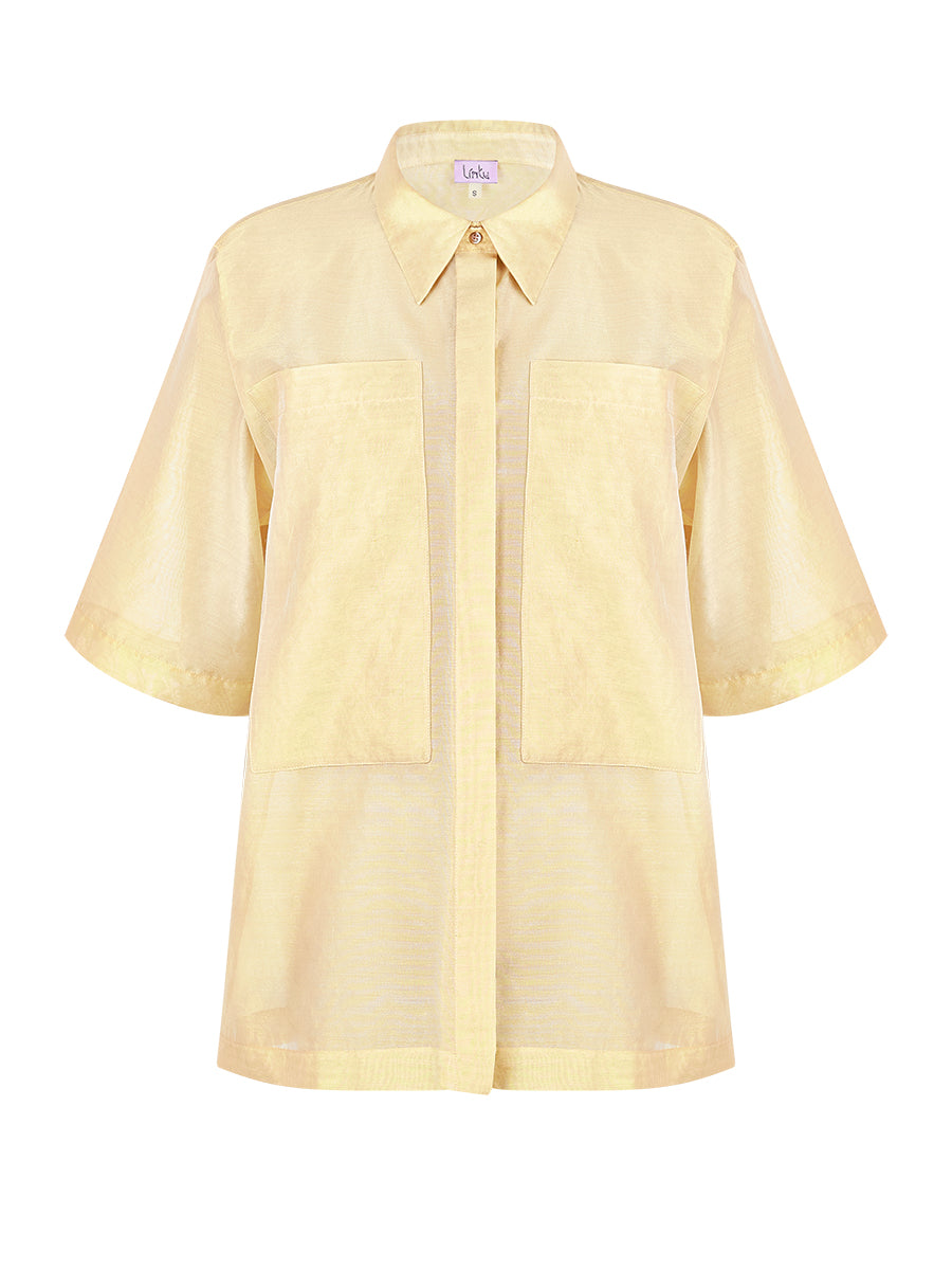 Organza Shirt in Gentle Gold