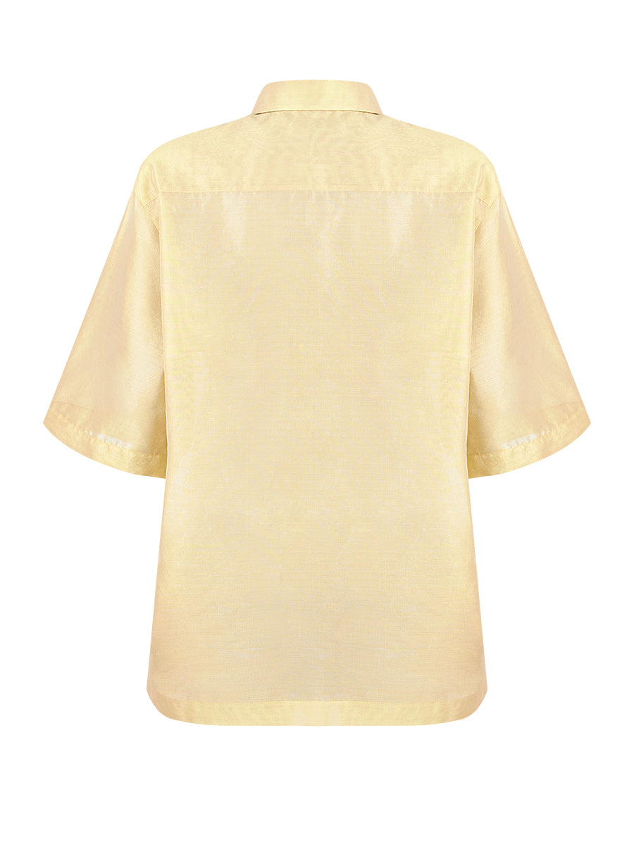 Organza Shirt in Gentle Gold