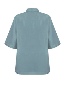 Organza Shirt in Blue