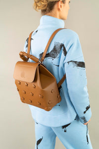 Brown Camel Backpack "KNOTS" Collection