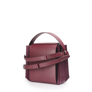 Burgundy Handbag "PAPER"