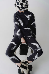 Charcoal Grey Sweatshirt "Seagulls"