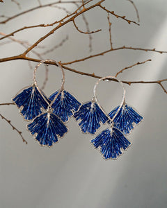 Sapphire blue Statement Earrings