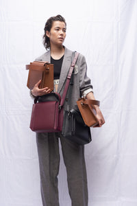 Brown Amber Handbag "PAPER"